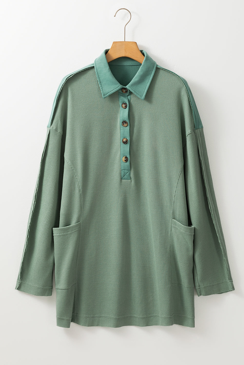 Tina Smoke Green Waffle