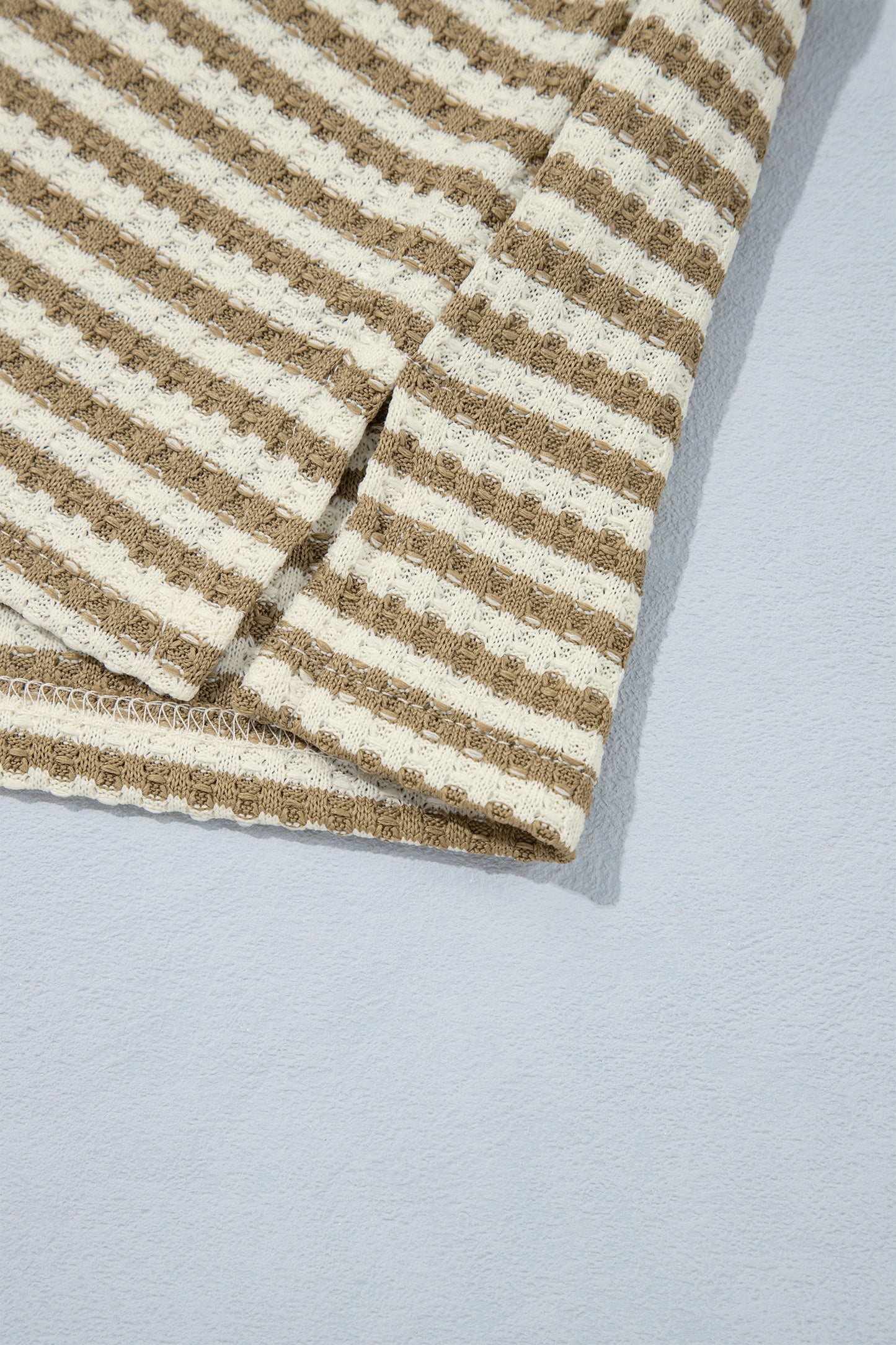 Brown Stripe Textured Set