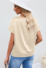 Load image into Gallery viewer, Green Solid Color Batwing Sleeve Summer Top