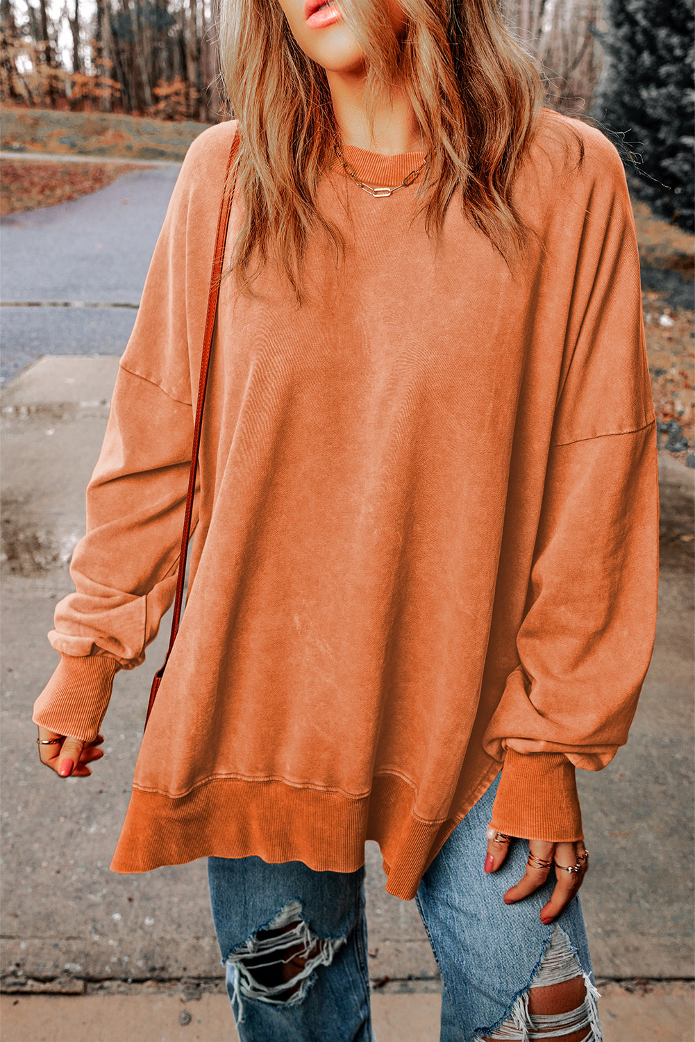 Washed Oversized Sweatshirt