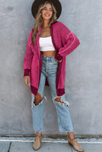 Load image into Gallery viewer, Yellow Knitted Open Front Casual Long Cardigan