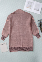 Load image into Gallery viewer, Yellow Knitted Open Front Casual Long Cardigan