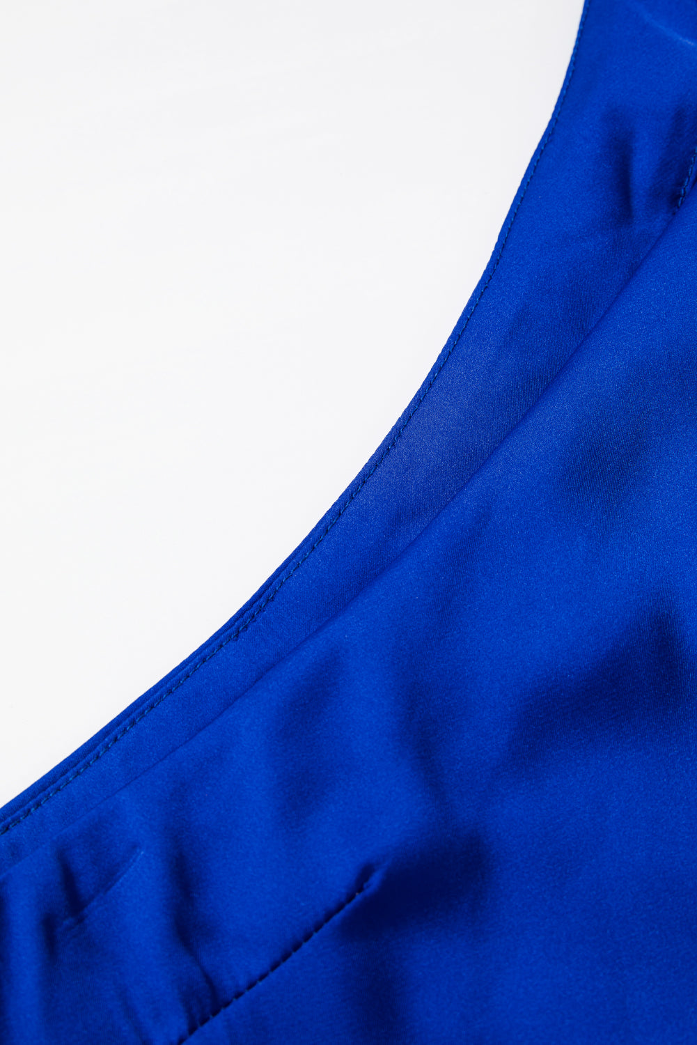 Eden Dark Blue Satin Blouse