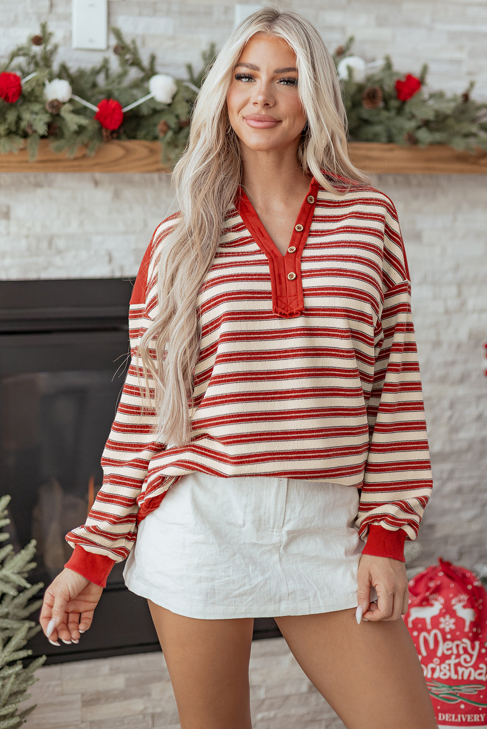 Kyleigh Red Stripe