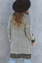 Load image into Gallery viewer, Yellow Knitted Open Front Casual Long Cardigan