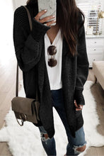 Load image into Gallery viewer, Yellow Knitted Open Front Casual Long Cardigan