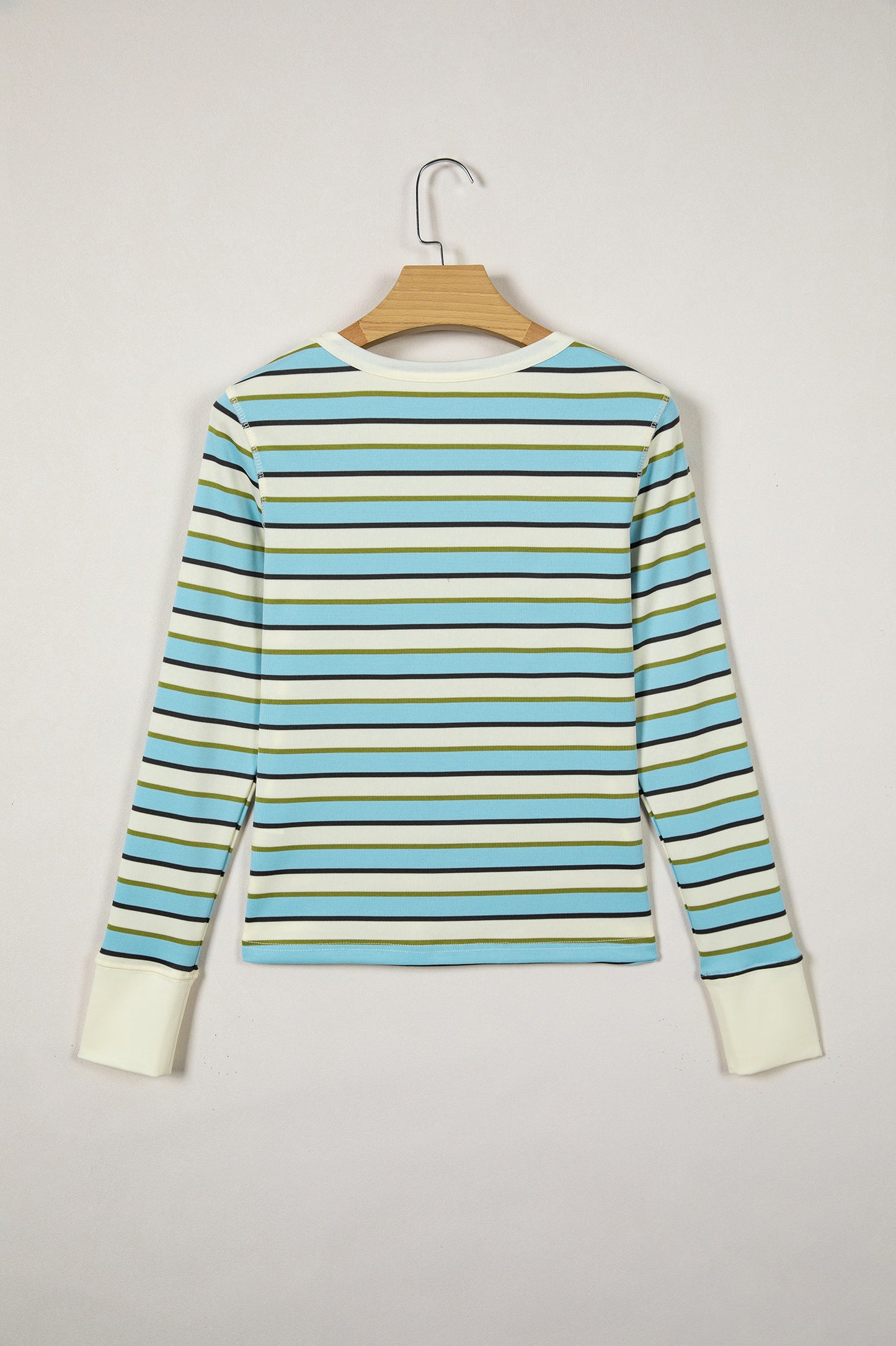 Paisley Multicolor Striped Long Sleeve Top