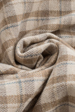 Load image into Gallery viewer, Orange Snap Button Sherpa Lined Hooded Flannel Jacket