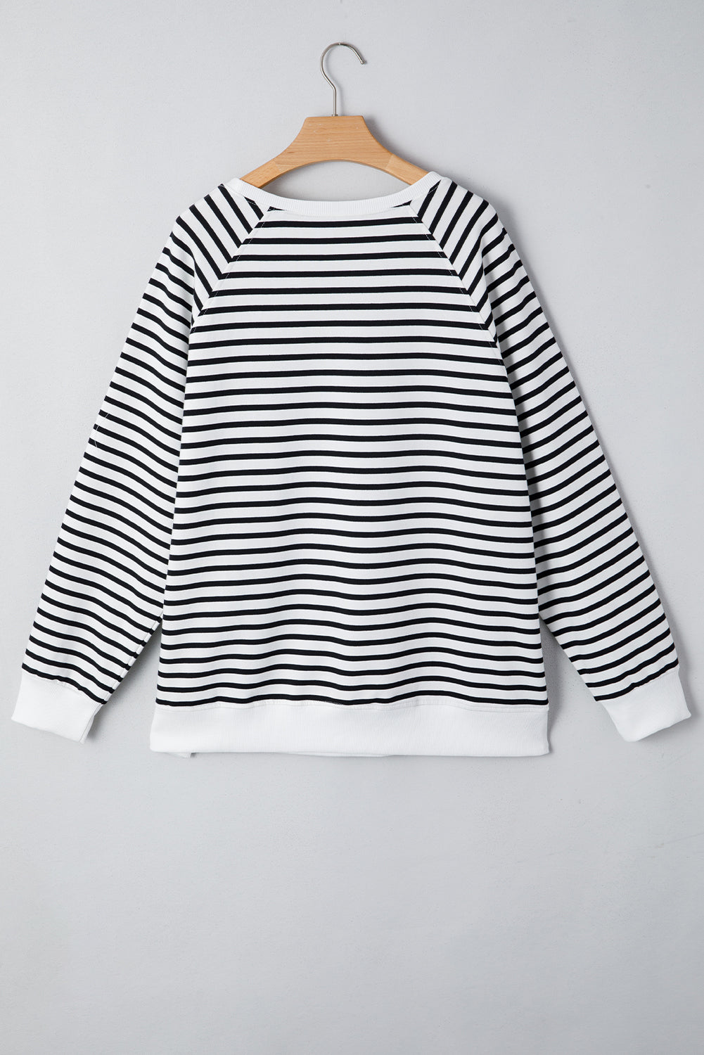 Georgia Black Striped Loose Sweatshirt