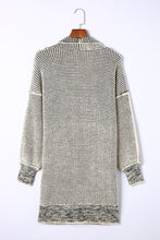 Load image into Gallery viewer, Yellow Knitted Open Front Casual Long Cardigan
