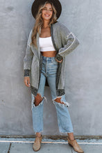 Load image into Gallery viewer, Yellow Knitted Open Front Casual Long Cardigan