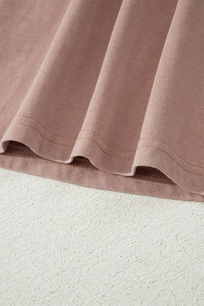 Smoke Gray Mineral Wash Mini Dress