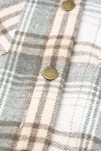 Load image into Gallery viewer, Orange Snap Button Sherpa Lined Hooded Flannel Jacket