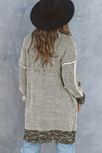 Load image into Gallery viewer, Yellow Knitted Open Front Casual Long Cardigan