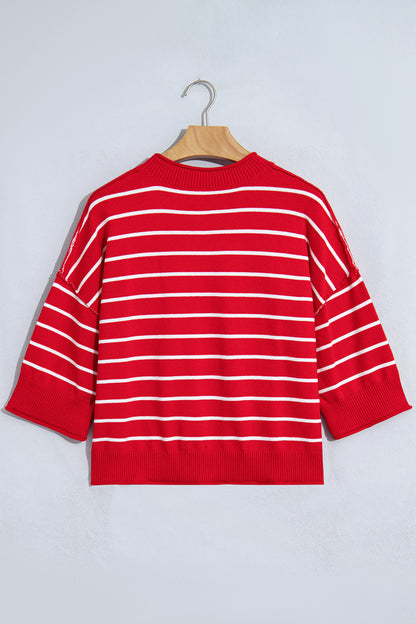Classic Striped Knit Sweater