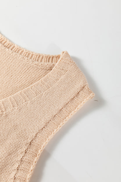 Loose Tunic Sweater Vest