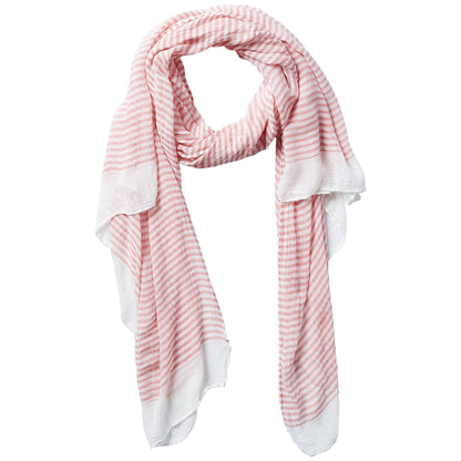 Tiny Stripe Insect Shield Scarf - Coral
