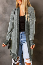 Load image into Gallery viewer, Yellow Knitted Open Front Casual Long Cardigan