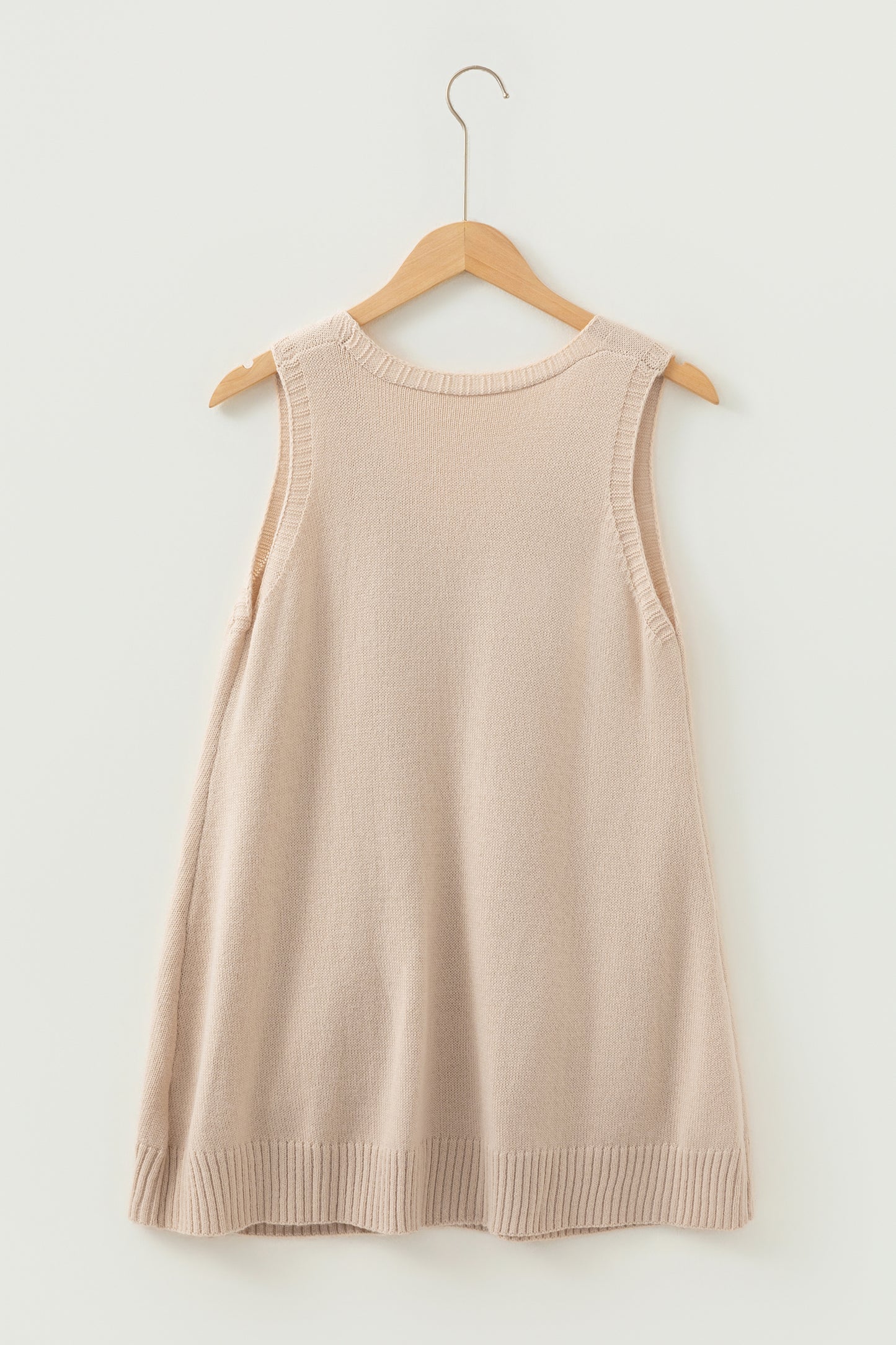 Loose Tunic Sweater Vest