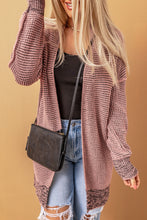 Load image into Gallery viewer, Yellow Knitted Open Front Casual Long Cardigan