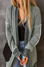 Load image into Gallery viewer, Yellow Knitted Open Front Casual Long Cardigan