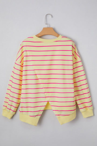 Becca Yellow Stripe Sweatshirt