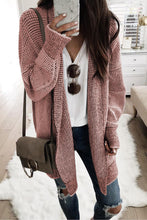 Load image into Gallery viewer, Yellow Knitted Open Front Casual Long Cardigan
