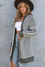 Load image into Gallery viewer, Yellow Knitted Open Front Casual Long Cardigan