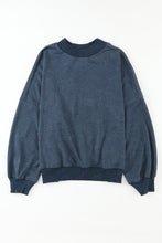 Load image into Gallery viewer, Brown Plain Drop Shoulder Crew Neck Pullover Sweatshirt