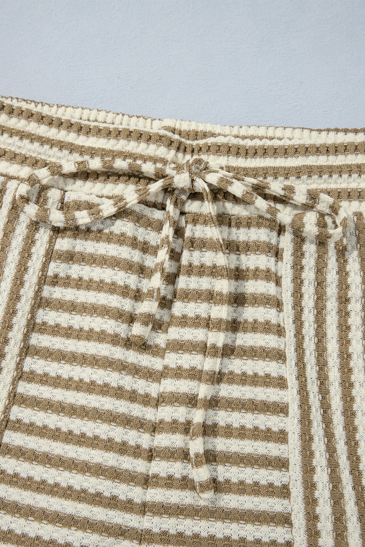 Brown Stripe Textured Set