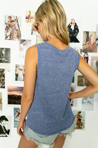 PLUS TRIBLEND SOLID FRONT TANK TOP