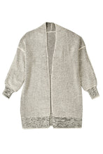 Load image into Gallery viewer, Yellow Knitted Open Front Casual Long Cardigan