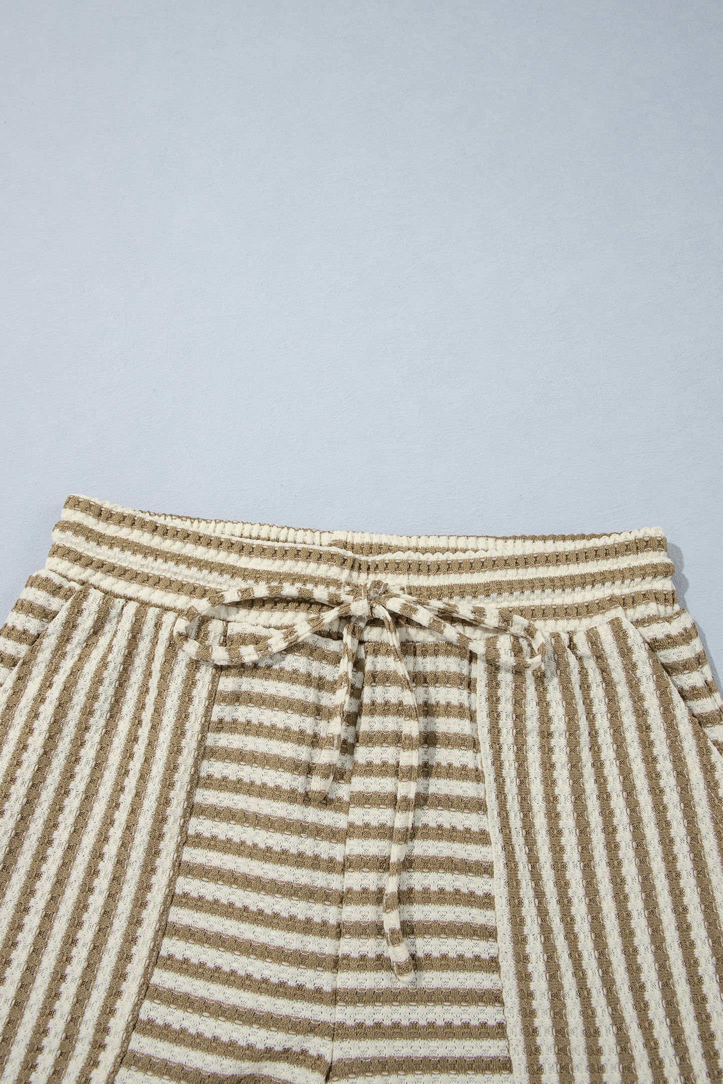 Brown Stripe Textured Set