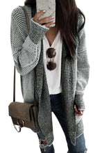 Load image into Gallery viewer, Yellow Knitted Open Front Casual Long Cardigan