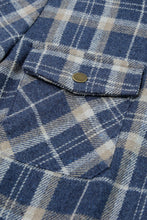 Load image into Gallery viewer, Orange Snap Button Sherpa Lined Hooded Flannel Jacket