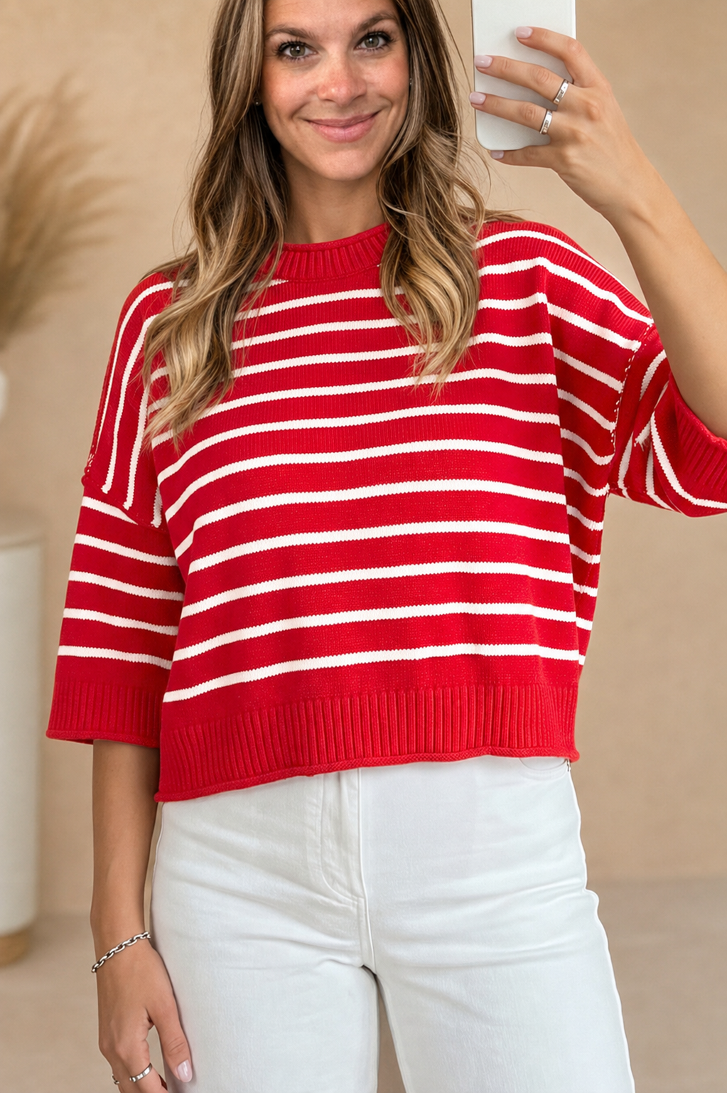 Classic Striped Knit Sweater