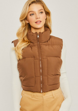 Load image into Gallery viewer, Cocoa Puffer Vest