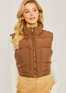 Cocoa Puffer Vest