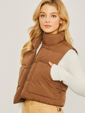 Load image into Gallery viewer, Cocoa Puffer Vest