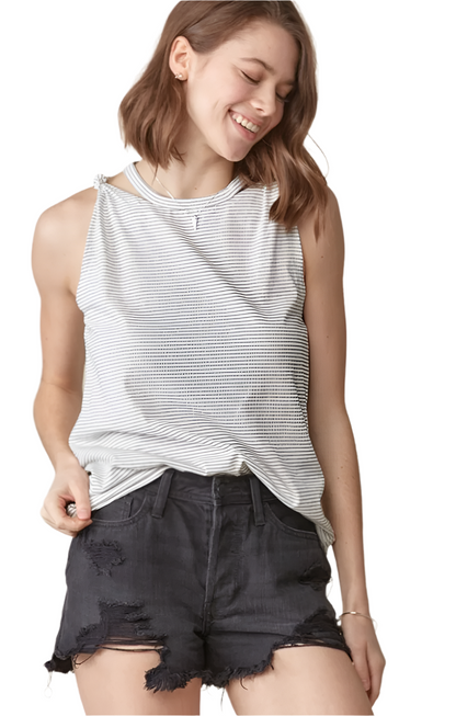 Kendra-Knotted Shoulder Tank