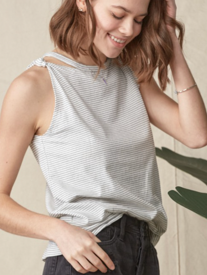 Kendra-Knotted Shoulder Tank