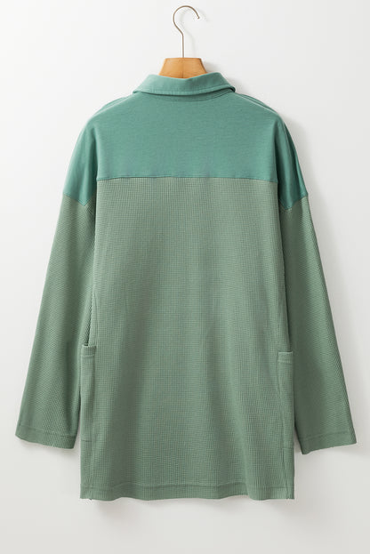 Tina Smoke Green Waffle