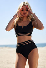 Load image into Gallery viewer, Sporty Solid Sleeveless Two-Piece Swimsuit Bikini