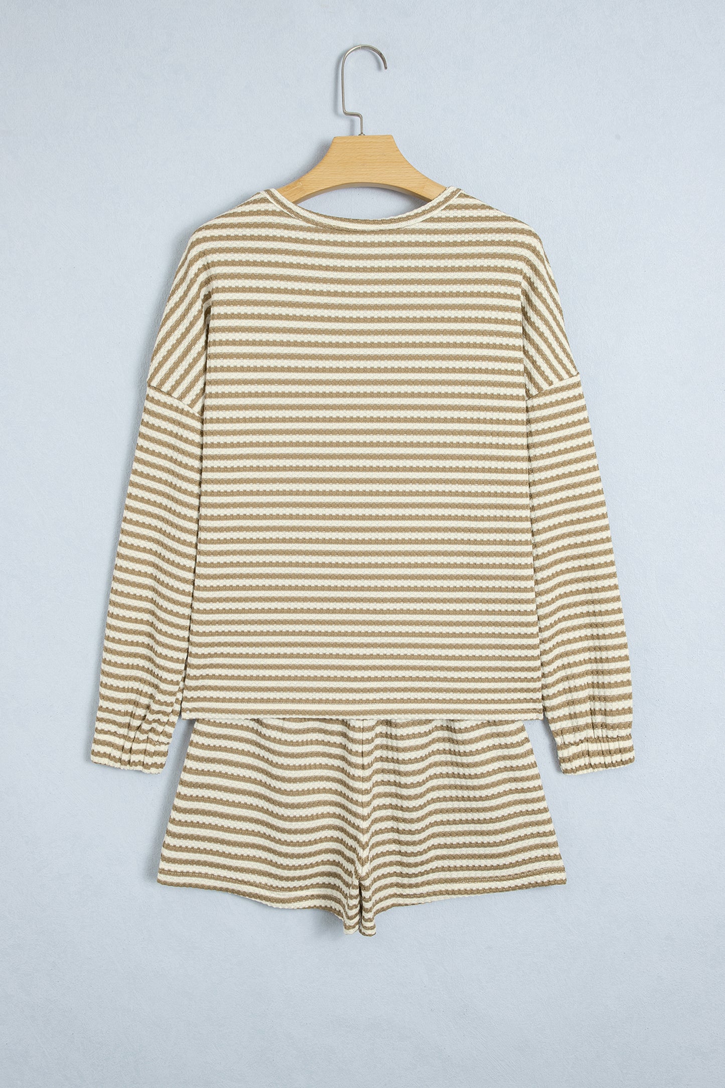 Brown Stripe Textured Set