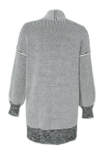 Load image into Gallery viewer, Yellow Knitted Open Front Casual Long Cardigan