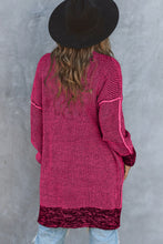 Load image into Gallery viewer, Yellow Knitted Open Front Casual Long Cardigan