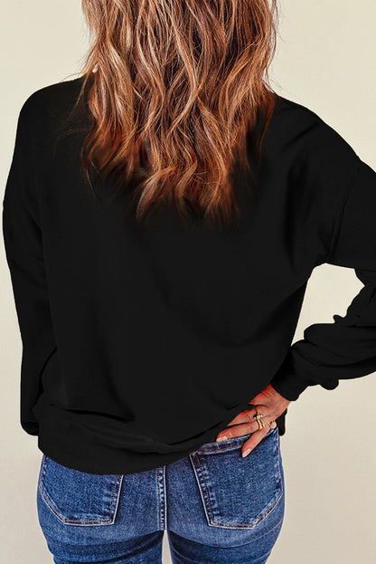 Chenille XOXO Patched Pullover