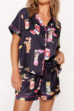 Load image into Gallery viewer, Black Western Boots Printed Short Pajama Set
