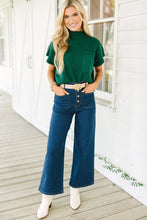 Load image into Gallery viewer, Patch Pocket Ribbed Knit Short Sleeve Sweater