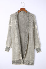 Load image into Gallery viewer, Yellow Knitted Open Front Casual Long Cardigan